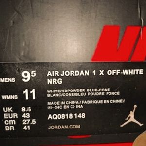 Air Jordan 1 x OFF WHITE NRG